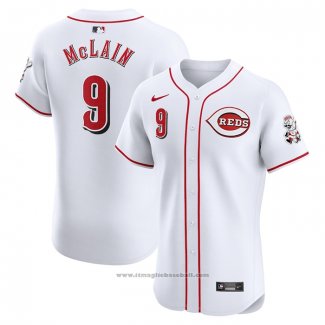 Maglia Baseball Uomo Cincinnati Reds Matt Mclain Home Elite Bianco