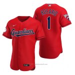 Maglia Baseball Uomo Cleveland Guardians Amed Rosario Autentico Alternato Rosso