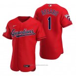 Maglia Baseball Uomo Cleveland Guardians Amed Rosario Autentico Alternato Rosso