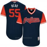 Maglia Baseball Uomo Cleveland Indians 2017 Little League World Series Roberto Perez Blu