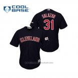 Maglia Baseball Uomo Cleveland Indians Danny Salazar 2019 All Star Patch Cool Base Blu