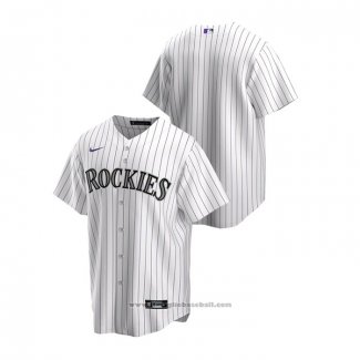 Maglia Baseball Uomo Colorado Rockies Replica Home Bianco