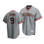 Maglia Baseball Uomo Detroit Tigers Brandon Dixon Cooperstown Collection Road Grigio