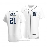 Maglia Baseball Uomo Detroit Tigers Jacoby Jones Autentico Primera Bianco
