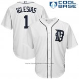 Maglia Baseball Uomo Detroit Tigers Jose Iglesias Bianco Cool Base