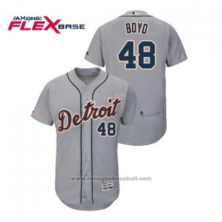 Maglia Baseball Uomo Detroit Tigers Matthew Boyd Flex Base Grigio