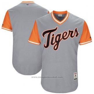 Maglia Baseball Uomo Detroit Tigers Players Weekend 2017 Personalizzate Grigio