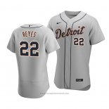 Maglia Baseball Uomo Detroit Tigers Victor Reyes Autentico Road Grigio