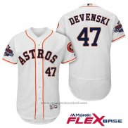 Maglia Baseball Uomo Houston Astros Chris Devenski Bianco Flex Base