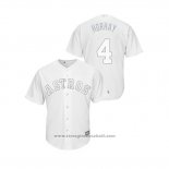 Maglia Baseball Uomo Houston Astros George Springer 2019 Players Weekend Horhay Replica Bianco