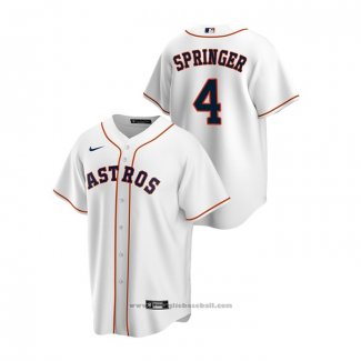 Maglia Baseball Uomo Houston Astros George Springer Replica Home Bianco