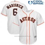 Maglia Baseball Uomo Houston Astros Jake Marisnick Bianco Cool Base