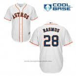 Maglia Baseball Uomo Houston Astros Jon Singleton 28 Bianco Home Cool Base