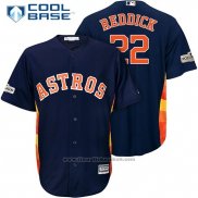 Maglia Baseball Uomo Houston Astros Josh Reddick Blu Cool Base