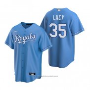 Maglia Baseball Uomo Kansas City Royals Asa Lacy Replica 2020 Blu