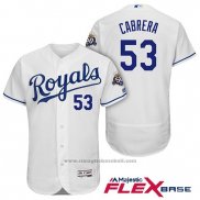 Maglia Baseball Uomo Kansas City Royals Melky Cabrera Bianco Flex Base