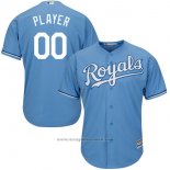 Maglia Baseball Uomo Kansas City Royals Personalizzate Blu2