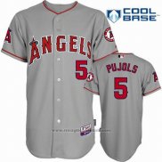 Maglia Baseball Uomo Los Angeles Angels Andre Ethier Grigio Cool Base