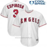 Maglia Baseball Uomo Los Angeles Angels Danny Espinosa Bianco Cool Base