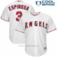 Maglia Baseball Uomo Los Angeles Angels Danny Espinosa Bianco Cool Base