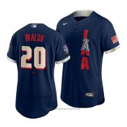 Maglia Baseball Uomo Los Angeles Angels Jared Walsh 2021 All Star Autentico Blu