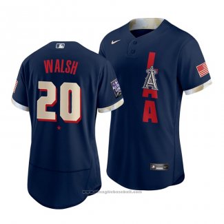 Maglia Baseball Uomo Los Angeles Angels Jared Walsh 2021 All Star Autentico Blu