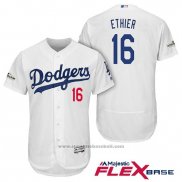 Maglia Baseball Uomo Los Angeles Dodgers 2017 Postseason Andre Ethier Bianco Flex Base