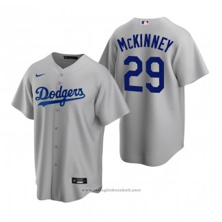 Maglia Baseball Uomo Los Angeles Dodgers Billy Mckinney Replica Alternato Grigio