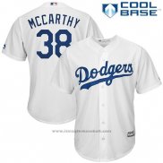 Maglia Baseball Uomo Los Angeles Dodgers Brandon Mccarthy Bianco Cool Base