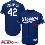 Maglia Baseball Uomo Los Angeles Dodgers Jackie Robinson Autentico Collection Flex Base Blu