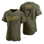 Maglia Baseball Uomo Los Angeles Dodgers Julio Urias Camouflage Digitale Verde 2021 Salute To Service Maglia Baseball Uomo Los Angeles Dodgers Julio Urias Camouflage Digitale Verde 2021 Salute To Service
