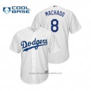 Maglia Baseball Uomo Los Angeles Dodgers Manny Machado Cool Base Home Bianco