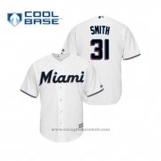 Maglia Baseball Uomo Miami Marlins Caleb Smith Cool Base Home 2019 Bianco