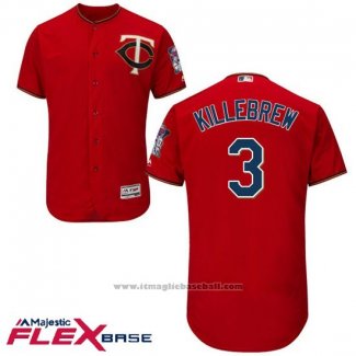 Maglia Baseball Uomo Minnesota Twins Harmon Killebrew Autentico Collection Flex Base Scarlet