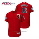 Maglia Baseball Uomo Minnesota Twins Jake Odorizzi Flex Base Allenamento Primaverile 2019 Rosso