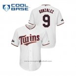 Maglia Baseball Uomo Minnesota Twins Marwin Gonzalez 2019 Postseason Cool Base Bianco