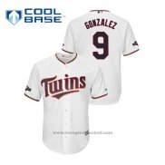 Maglia Baseball Uomo Minnesota Twins Marwin Gonzalez 2019 Postseason Cool Base Bianco