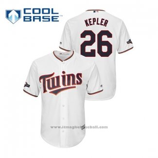 Maglia Baseball Uomo Minnesota Twins Max Kepler 2019 Postseason Cool Base Bianco