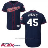 Maglia Baseball Uomo Minnesota Twins Phil Hughes Blu Autentico Collection Flex Base