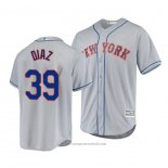 Maglia Baseball Uomo New York Mets Edwin Diaz Cool Base Road Grigio