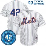 Maglia Baseball Uomo New York Mets Jackie Robinson Cool Base Bianco