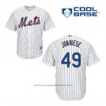 Maglia Baseball Uomo New York Mets Jon Niese 49 Bianco Home Cool Base