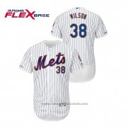 Maglia Baseball Uomo New York Mets Justin Wilson 150 Anniversario Autentico Flex Base Bianco