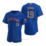 Maglia Baseball Uomo New York Mets Mark Canha Autentico Blu