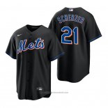 Maglia Baseball Uomo New York Mets Max Scherzer Replica Alternato Nero