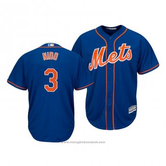 Maglia Baseball Uomo New York Mets Royal Tomas Nido Cool Base Blu