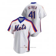 Maglia Baseball Uomo New York Mets Tom Seaver Cooperstown Collection Home Bianco