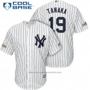 Maglia Baseball Uomo New York Yankees 2017 Postseason Masahiro Tanaka Bianco Cool Base