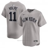 Maglia Baseball Uomo New York Yankees Anthony Volpe Away Limited Grigio