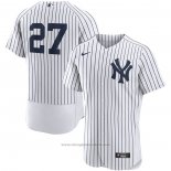 Maglia Baseball Uomo New York Yankees Giancarlo Stanton Primera Autentico Bianco